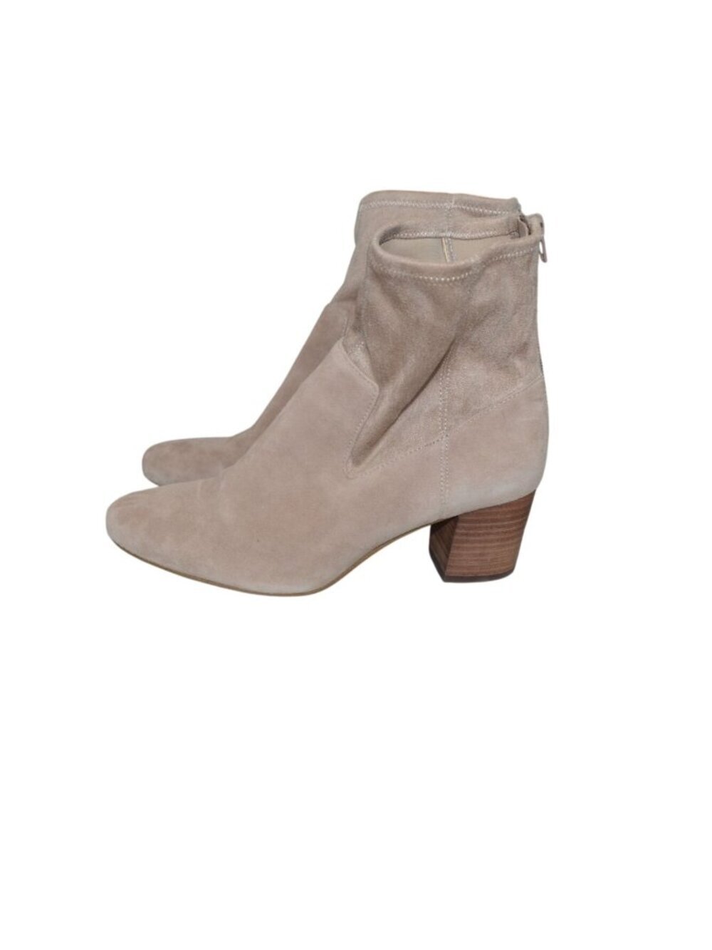 Sole Society Taupe Suede Booties Women's Size 8.5 Boho Minimalist Fall Casual